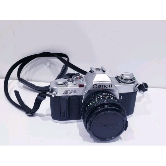 Canon AV-1 SLR Film Camera With 50mm f/1.8 Lens - Picture 2 of 10